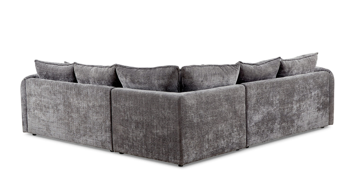 Solaya Sofa Large Corner in a real home, Grey